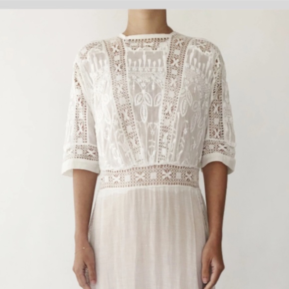 Stunning Edwardian Batiste Dress- S